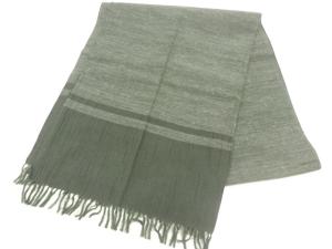 正絹　手織り紬横段模様男物兵児帯